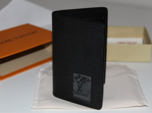 Louis Vuitton Taiga leather passport cover or organizer in black